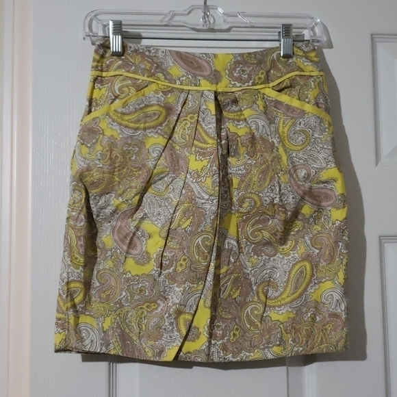 H&M Dresses & Skirts - H&M Yellow Paisley Skirt